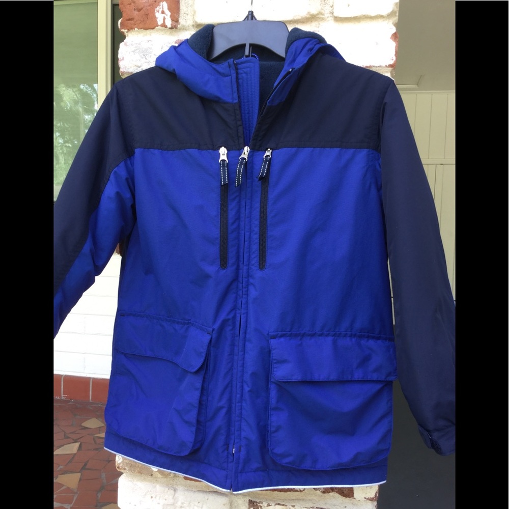 Land’s End Boys Size 8 winter Jacket with hood